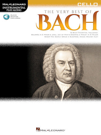 Very Best Of Bach - Cello/Audio Access Online Hal Leonard 225380