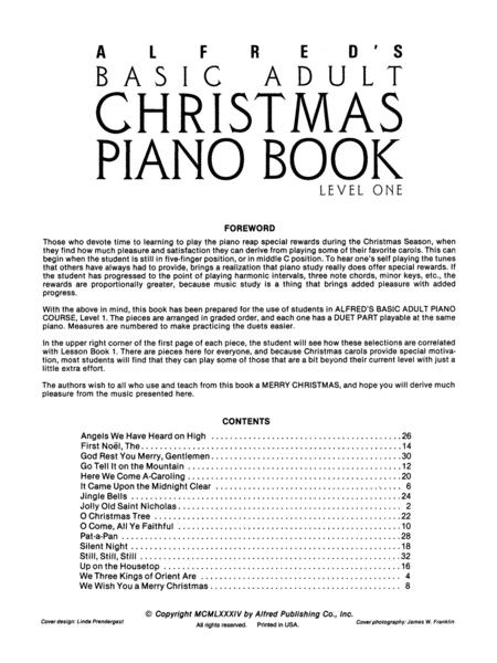 Alfred's Basic Adult Piano Course: Christmas Piano Book 1 - Amanda Vick Lethco|Morton Manus|Willard A. Palmer - Piano Alfred Music