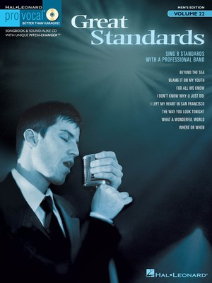 Great Standards - Pro Vocal Men's Edition Volume 22 - Various - Vocal Hal Leonard /CD