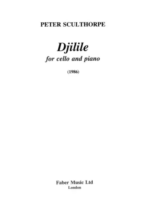 Djilile for Cello and Piano