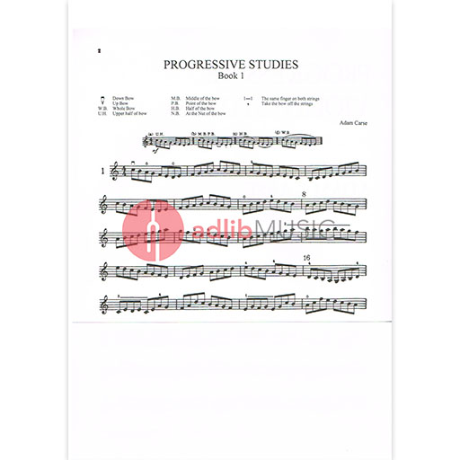 Carse - Progressive Violin Studies Book 1 - Violin Stainer & Bell 5649A