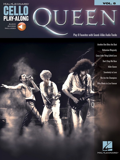 Queen Cello Playalong V8 Book/Online Audio Access - Cello - Hal Leonard