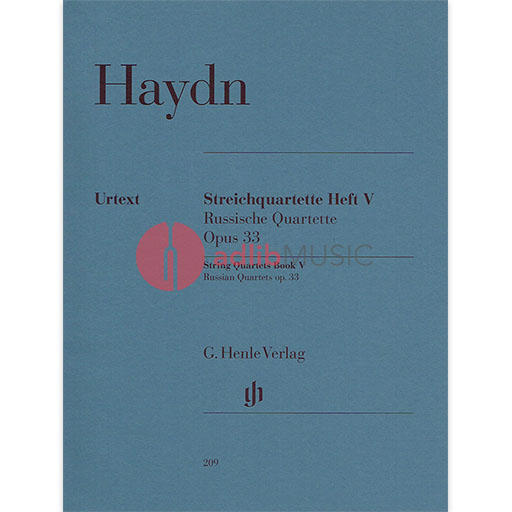 String Quartets Vol. 5 Op. 33 Nos 1-6 - Joseph Haydn - Viola|Cello|Violin G. Henle Verlag String Quartet Parts