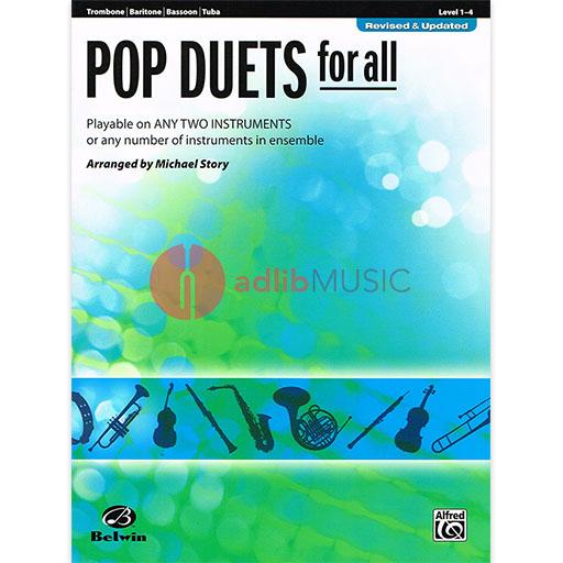 Pop Duets for All - Trombone - Various - Michael Story - Alfred Music