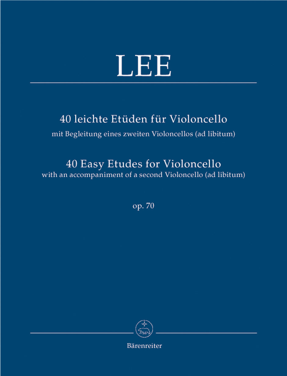 40 Easy Etudes for Cello Op 70