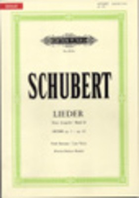 54 Songs Bk 2 - Low Voice - Franz Schubert - Classical Vocal Low Voice Edition Peters Vocal Score