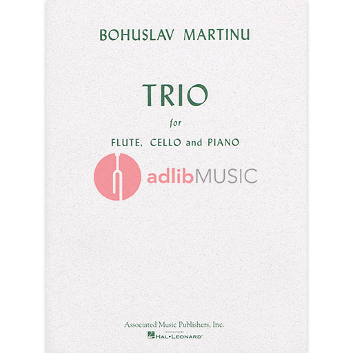 MARTINU TRIO FOR FLUTE|CELLO|PIANO - MARTINU - G Schirmer