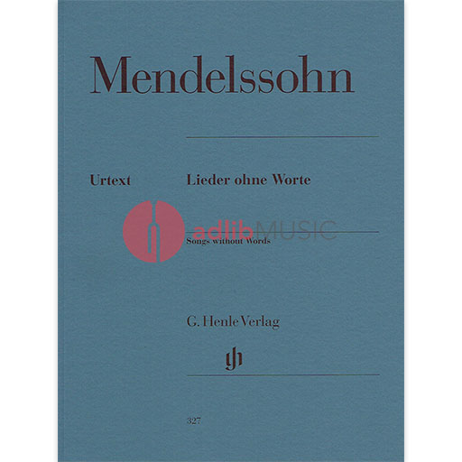 Mendelssohn - Piano Works Volume 3: Songs Without Words - Piano Solo Urtext Henle HN327