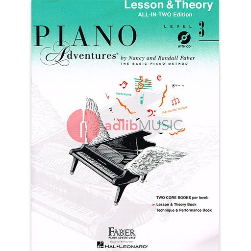 Piano Adventures All-In-Two Level 3 - Piano Lesson & Theory Book/CD by Faber/Faber Hal Leonard 148145