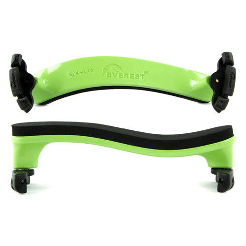 Everest Spring Collection Violin Shoulder Rest Neon Green 3/4-1/2