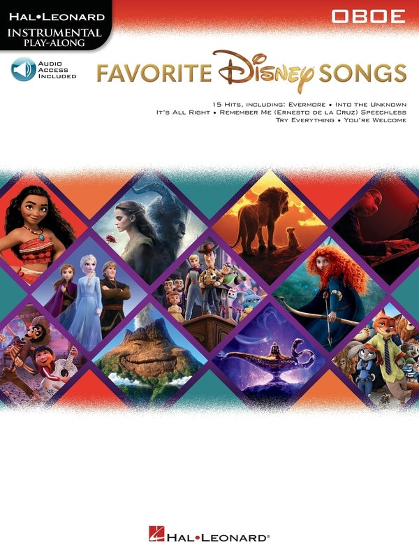 Favourite Disney Songs - Oboe/Audio Access Online Hal Leonard 369126