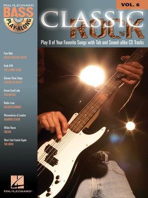 Classic Rock - Bass Play-Along Volume 6 - Bass Guitar Hal Leonard Bass TAB with Lyrics & Chords /CD