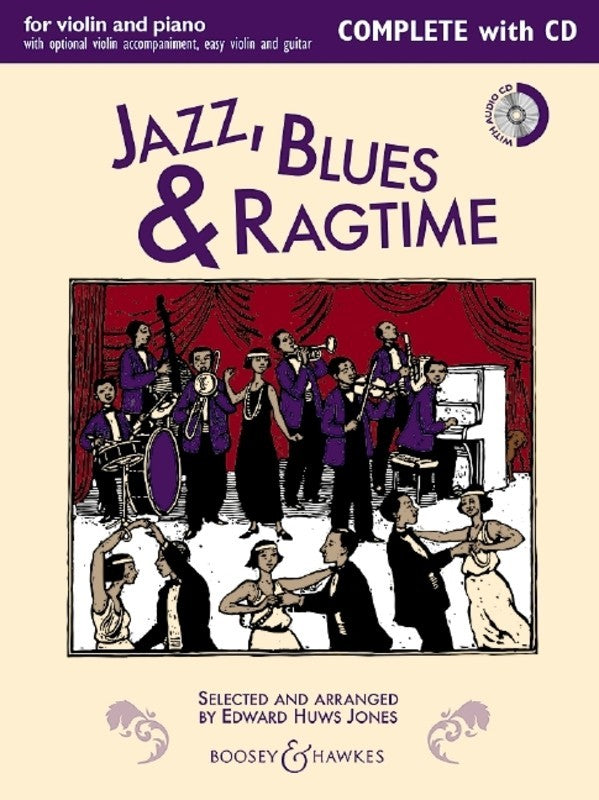 Jazz, Blues & Ragtime, Complete with CD - for violin and piano with optional easy violin accompaniment - Edward Huws Jones - Boosey & Hawkes