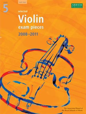 A B Violin Exam Pieces 2008-11 Gr 5 Vln Pt -