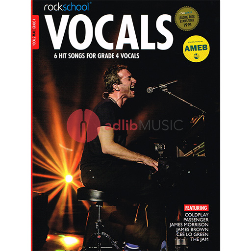 Rockschool Vocals - Grade 4 Male - 2014-2020 - Vocal Rock School Limited Sftcvr/Online Audio