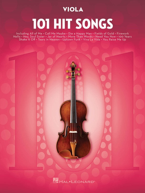 101 Hit Songs - Viola Solo - Hal Leonard 197189