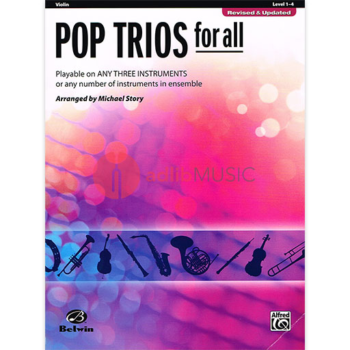 Pop Trios for All - Violin Trio Warner Bros New Edition 30705