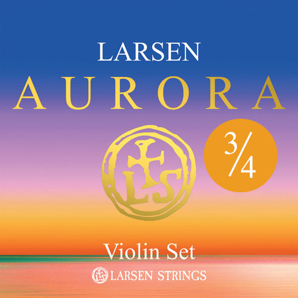 Larsen Aurora Violin String Set 3/4 Size Medium