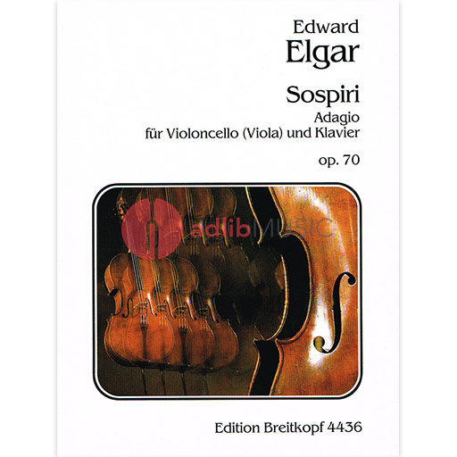 Elgar - Sospiri Op70 - Viola (or Cello)/Piano Accompaniment Breitkopf & Hartel EB4436