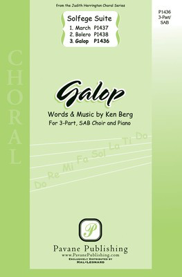 Galop - (from Solfege Suite) - Ken Berg - SAB Pavane Publishing Choral Score Octavo