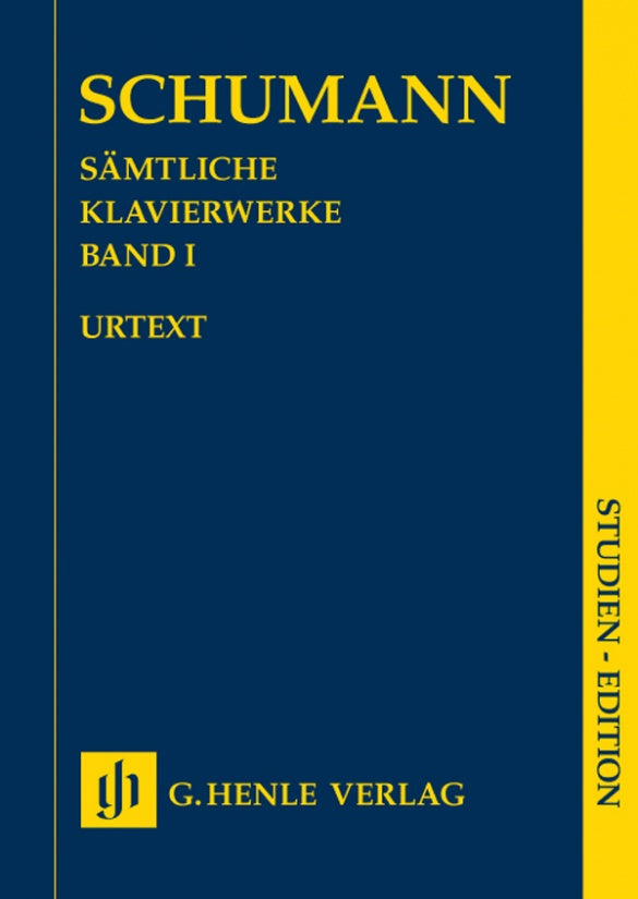 Schumann - Complete Piano Works Volume 1 - Study Score Henle HN9920