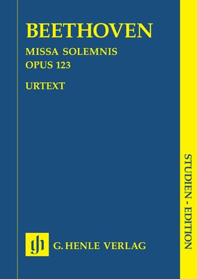 Missa Solemnis Op. 123 D major - Study Score - Ludwig van Beethoven - G. Henle Verlag Study Score Score