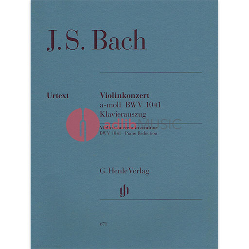 Bach - Concerto in Amin BWV1041 - Violin/Piano Accompaniment Henle HN671