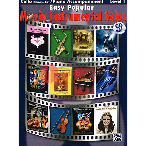 Easy Popular Movie Inst Solos Cello Bk/CD