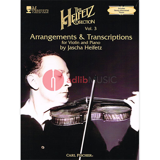 Heifetz Collection Volume 3 - Violin/Piano Accompaniment Fischer ATF142