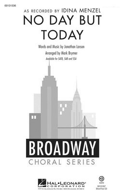 No Day But Today - Jonathan Larson - Mark Brymer Hal Leonard ShowTrax CD CD