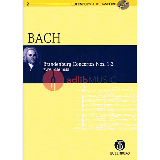 Bach - Brandenburg Concertos #1-3 - Miniature/Study Score Eulenburg EAS102