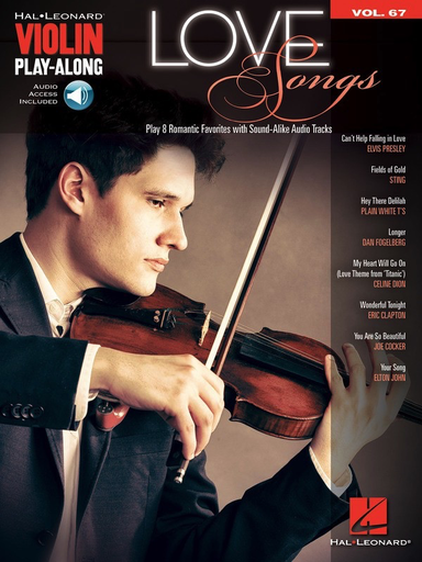 Love Songs  - Violin/Audio Access Online Hal Leonard Play-Along Volume 67 211896