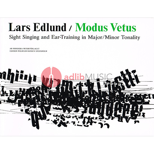 Modus Vetus Sight Singing Aural Training - Classical Vocal by Lars Edlund NS06399