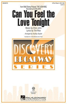 Can You Feel the Love Tonight - (from The Lion King) Discovery Level 2 - Elton John|Tim Rice - Audrey Snyder Hal Leonard VoiceTrax CD CD