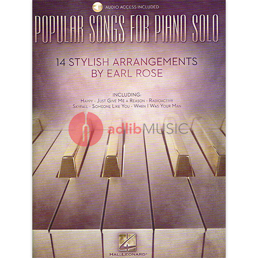 Popular Songs for Piano Solo 14 Stylish Arrangements - Piano Solo Hal Leonard 123672