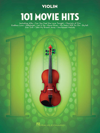 101 Movie Hits - Violin Solo - Hal Leonard 158094