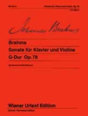 Sonata in G major Op. 78 - for Violin and Piano - Johannes Brahms - Violin Wiener Urtext Edition