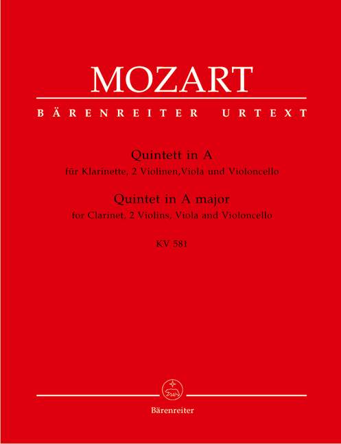 Mozart Clarinet Quintet K 581 - Set of Parts