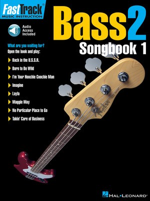 FastTrack Bass Songbook 1 - Level 2 - Bass Guitar Hal Leonard Bass TAB /CD