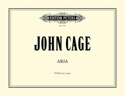 Aria (1958) - John Cage - Classical Vocal Edition Peters Vocal Score