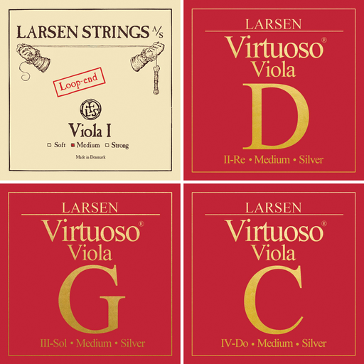 Larsen Virtuoso Viola, Set (Med/Loop A), 15"-16.5"