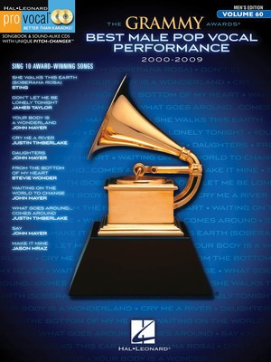 The Grammy Awards Best Male Pop Vocal Performance 2000-2009 - Pro Vocal Men's Edition Volume 60 - Vocal Hal Leonard /CD