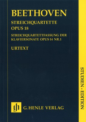 String Quartets Op. 18 Nos. 1-6 and Op. 14 No. 1 - Study Score - Ludwig van Beethoven - G. Henle Verlag Study Score Score