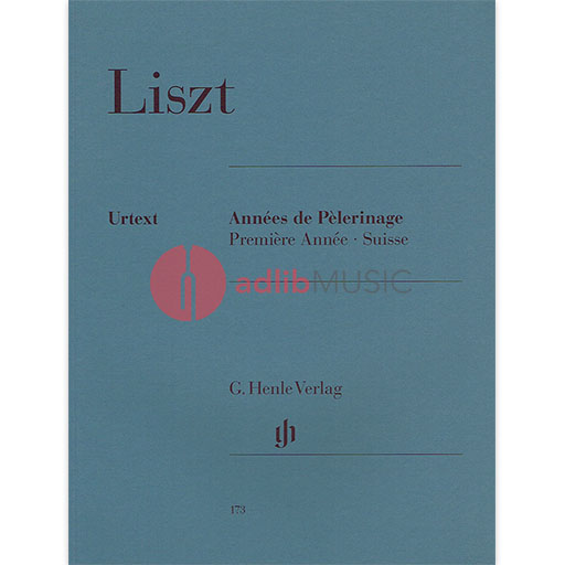 Annees de Pelerinage Book 1 Swiss - Piano Solo by Liszt Henle HN173