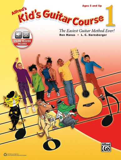 Alfred's Kids Guitar Course Book 1 - Guitar/Audio Access Online by Harnsberger/Manus Alfred 45240