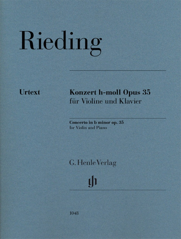 Rieding - Concerto in Bmin Op35 - Violin/Piano Accompaniment Henle HN1048