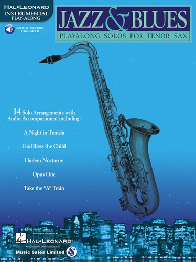 Jazz & Blues Play-Along Solos - Tenor Saxophone/Audio Access Online Hal Leonard 841442