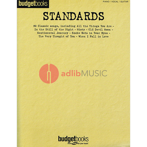 Standards Budget Books - Piano/Vocal/Guitar PVG Hal Leonard 311853