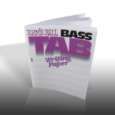 Bass TAB Writing Paper - Ernie Ball Ernie Ball