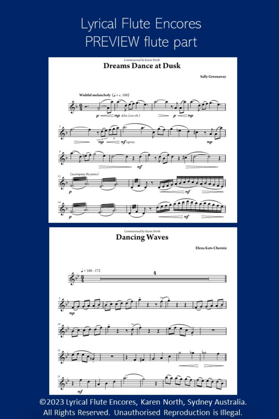 North - Lyrical Flute Encores - Flute/Piano Accompaniment Allegro 9781875516285